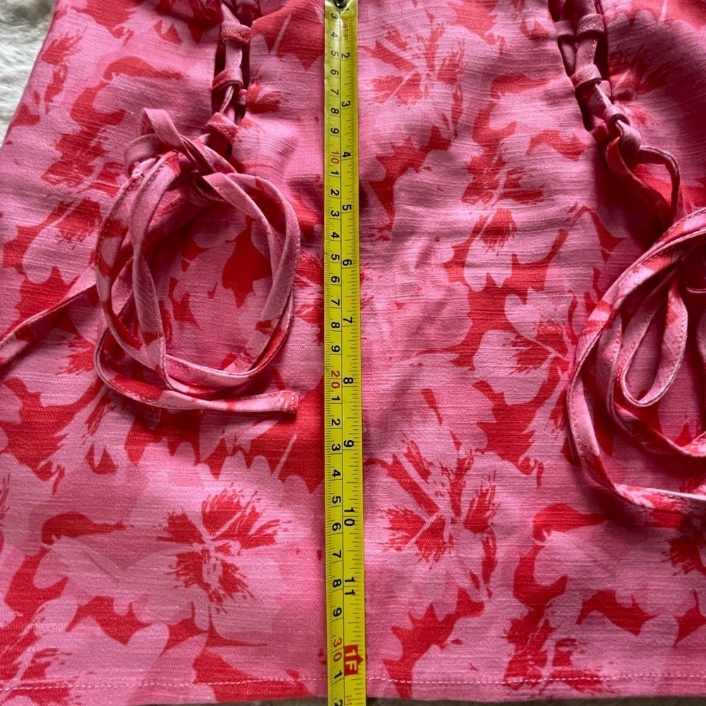 Peppermayo Exclusive - Take A Sip Tie Mini Skirt - Cherry Blossom - Picture 7 of 8